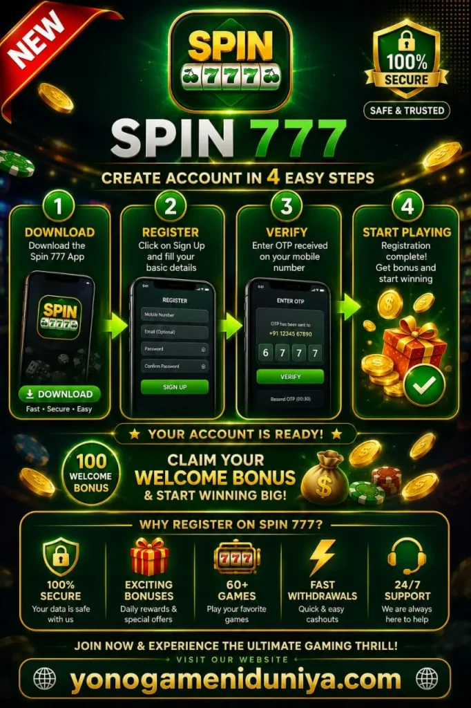 Spin 777 Register Game