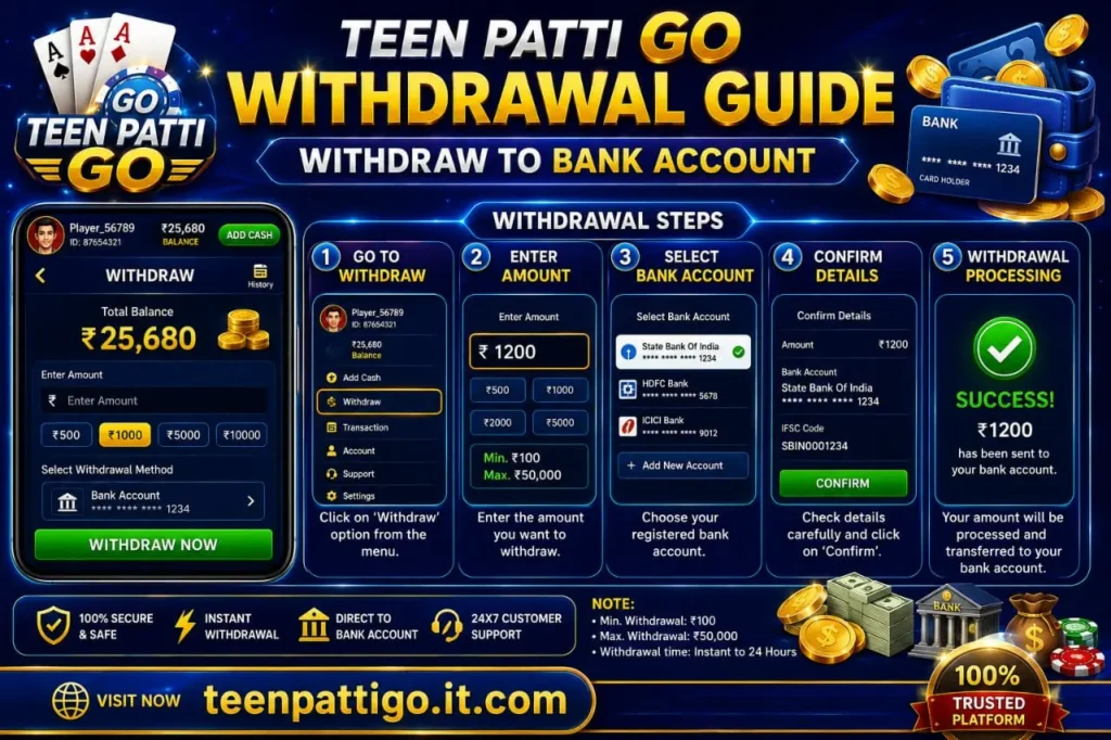 Teen Patti Go Withdrawal 
