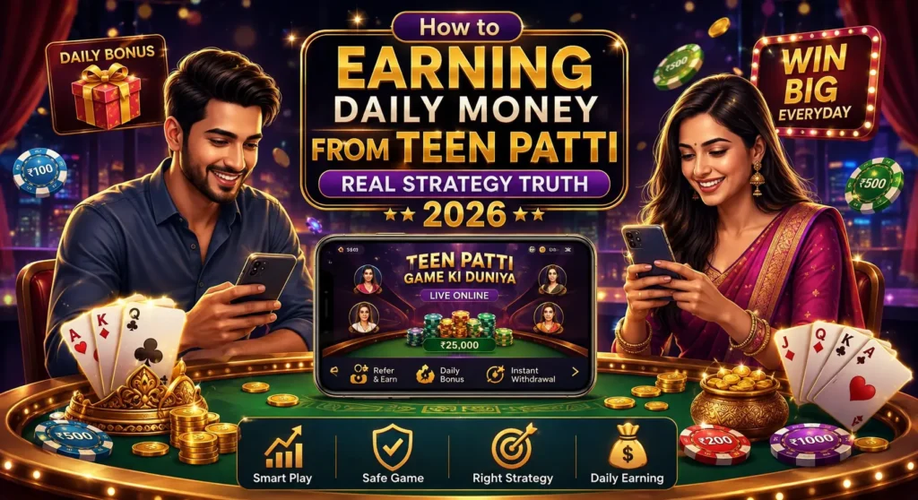 How to Earn Daily Money from Teen Patti